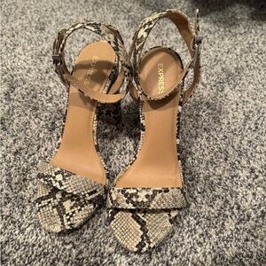 Express Snakeskin Women's Heels